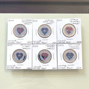 2009 Special 6 x Nickel Proof Canadian NHL Team Jersey Loons!
